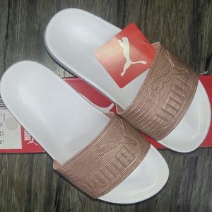 Women's PUMA Leadcat Leather Slide Size 7.5